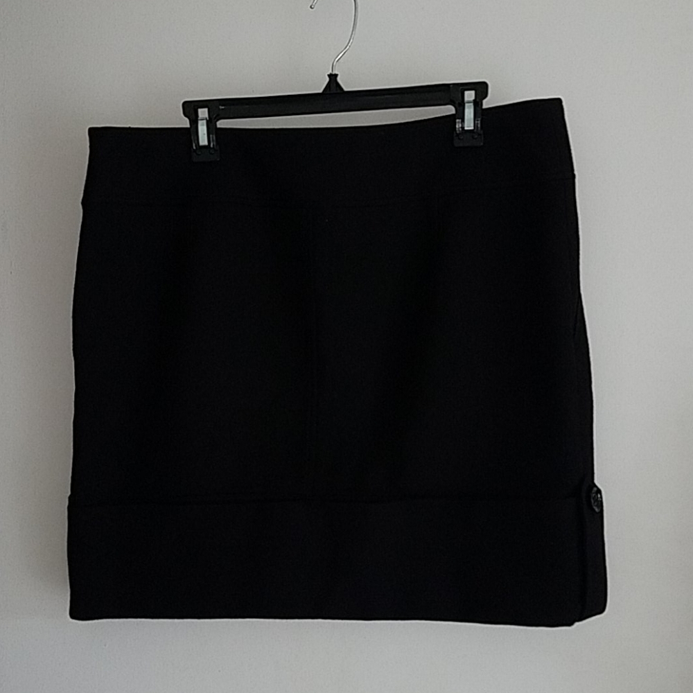 BURBERRY LONDON Wool Blend Black Skirt Sz 12